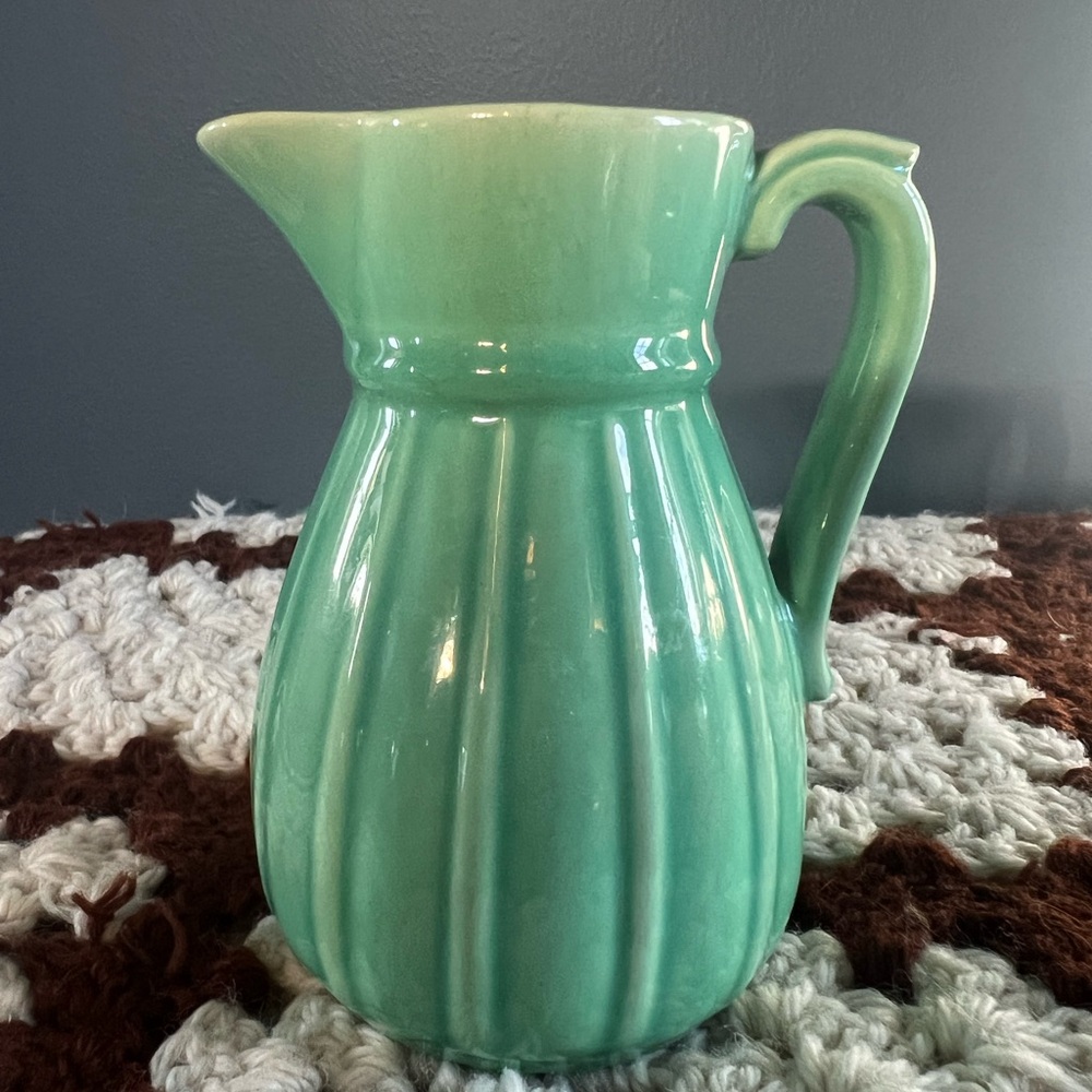 Vintage Stangl Miniature Teal Pitcher